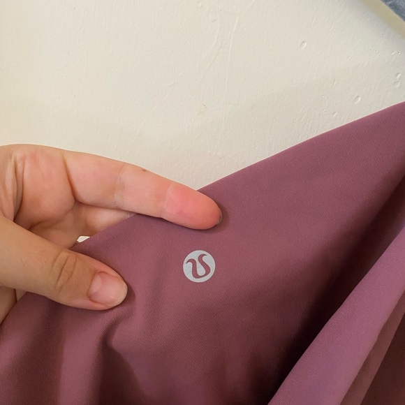 Lululemon Wunder Under Crop High-Rise Roll Down Scallop Full On Luxtreme Plumful - Picture 6 of 13